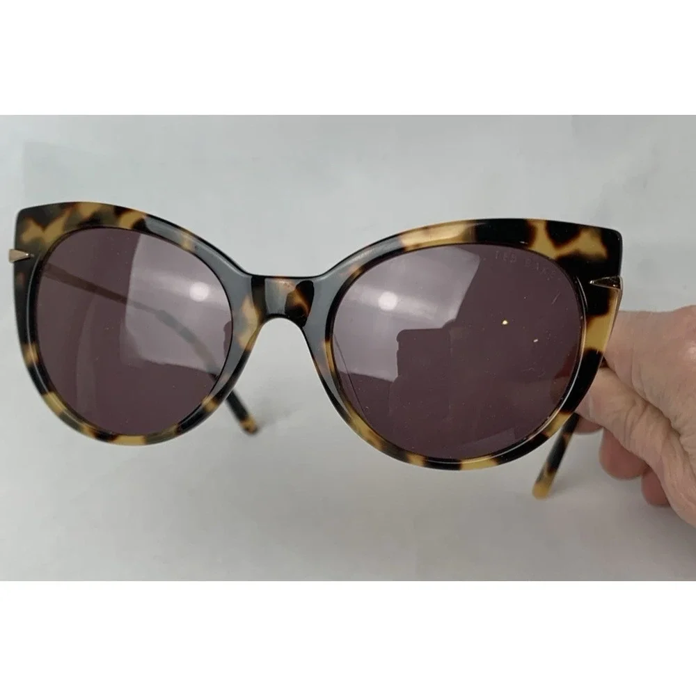 Ted Baker Sunglasses Womens Tortoise Shell Cateye Tbw053 Goldtone 52-19-140‎